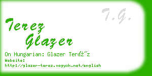 terez glazer business card